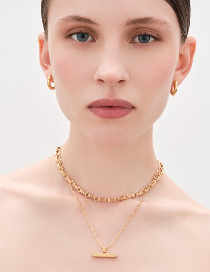 Seamless 15Mm Hoops In Gold