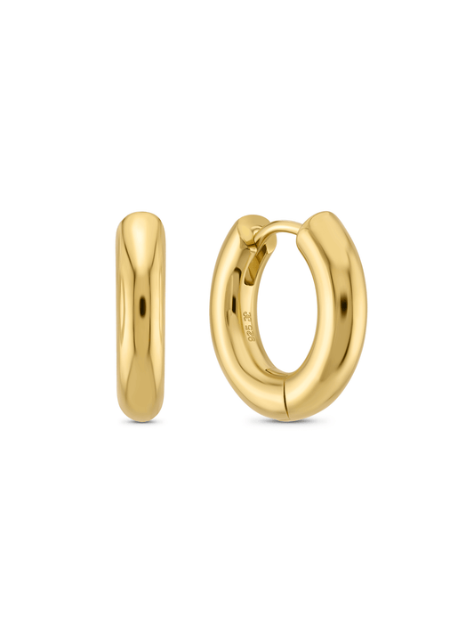 Seamless 15Mm Hoops In Gold
