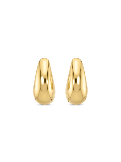 Seamless Rounded Earrings in Gold