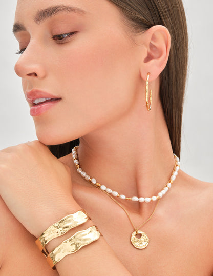 Slim Aurum Hoops In Gold