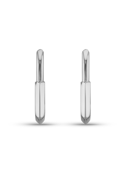 Linked Plain Hoops In Silver