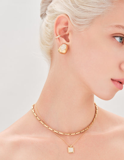 Pavé Ear Cuff In Gold