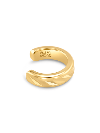 Curved Ear Cuff In Gold