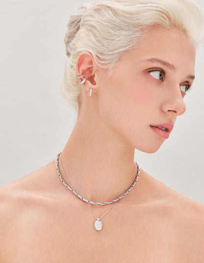 Pavé Ear Cuff In Silver
