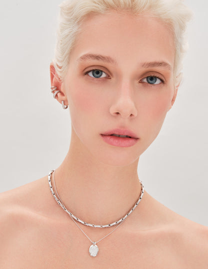 Pavé Ear Cuff In Silver