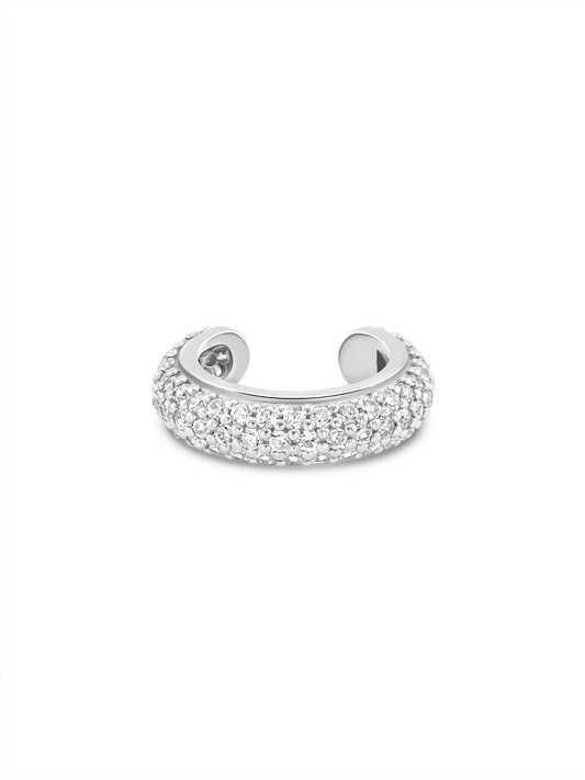Pavé Ear Cuff In Silver