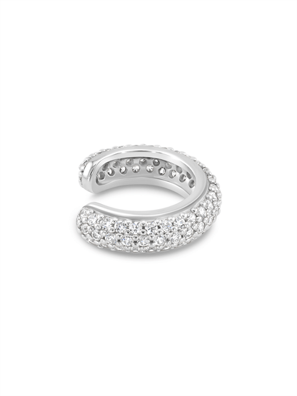 Pavé Ear Cuff In Silver
