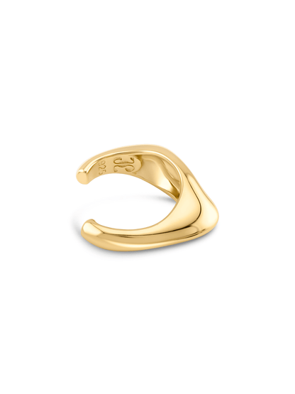 Fluidity Single Ear Cuff In Gold