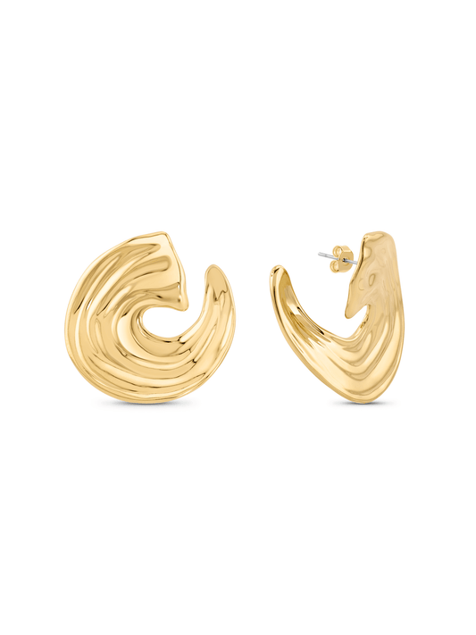 FLUIDITY STATEMENT STUDS IN GOLD