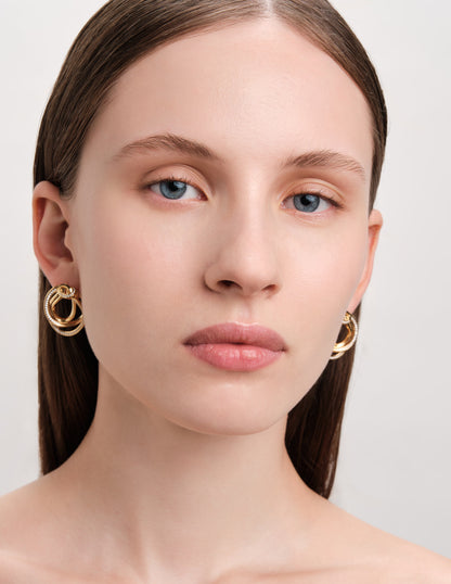 Entwined Knot Statement Pavé Studs