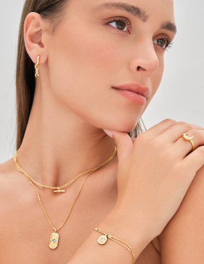Amulet Horn Ring In Gold