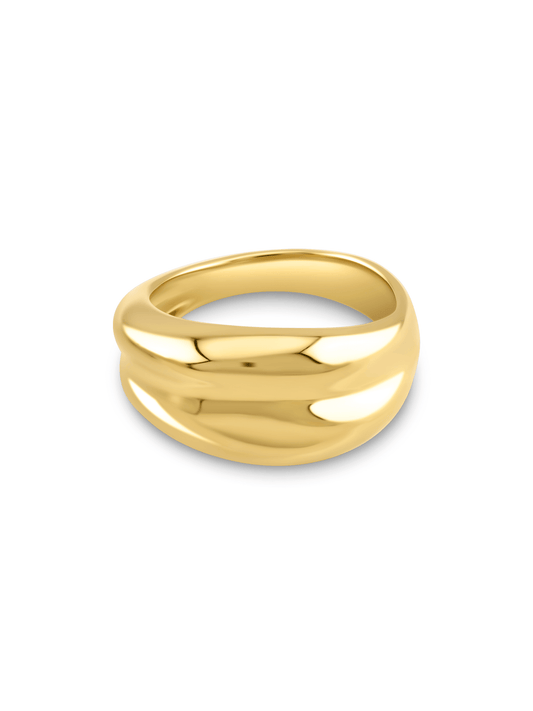 Fluidity Chunky Ring in Gold