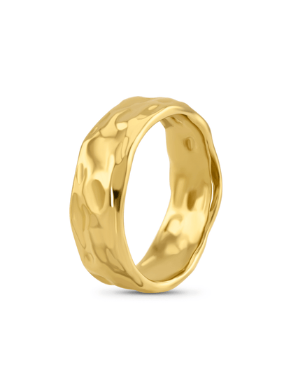 Aurum Textured Ring In Gold