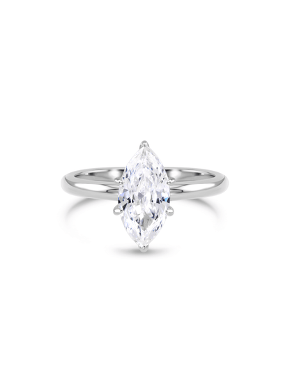 Marquise Crystal Ring in Silver