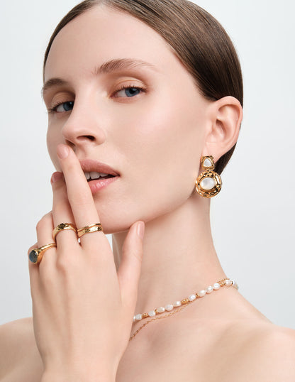 Aurum Semi-Precious Ring in Gold