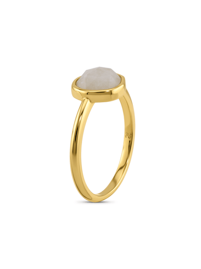 Irregular Moonstone Ring In Gold