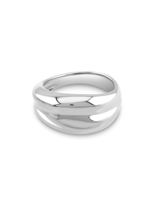 Fluidity Chunky Ring in Silver