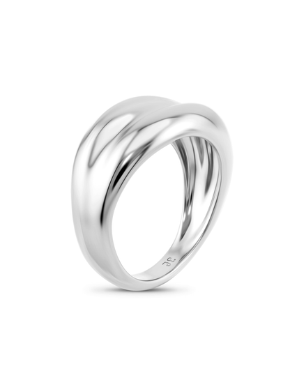 Fluidity Chunky Ring in Silver
