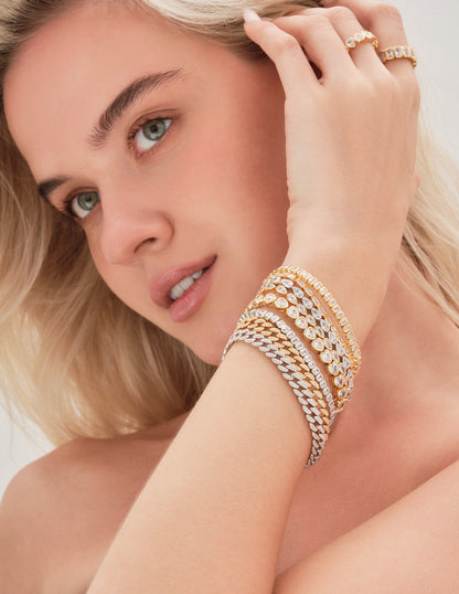 Heart Eternity Ring In Gold