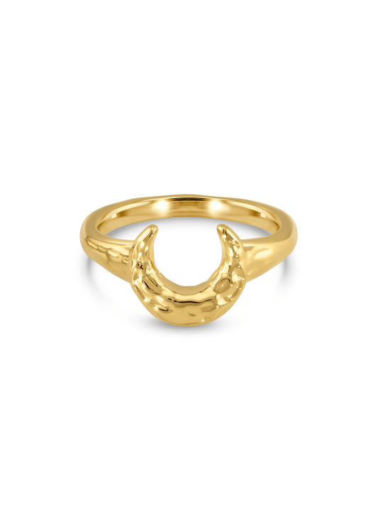 Amulet Horn Ring In Gold