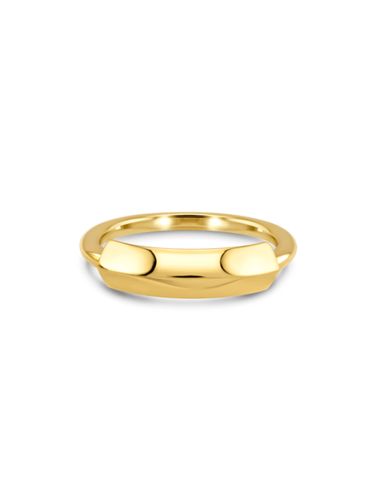 Link Ridge Ring In Gold