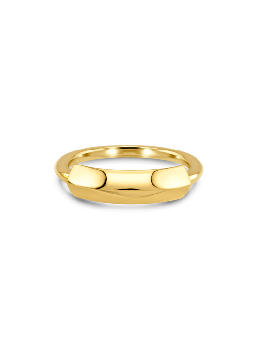 Link Ridge Ring In Gold