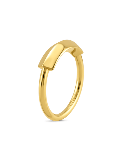 Link Ridge Ring In Gold