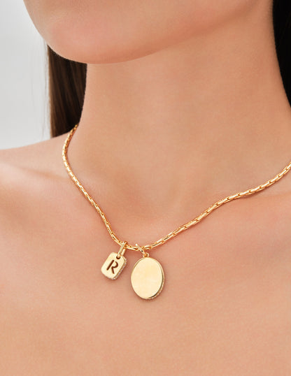 Thin Rounded Snake Chain Necklace In Gold