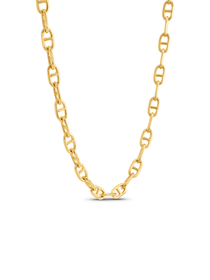 Anchor Chain Necklace In Gold