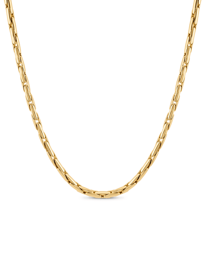 Snake Chain Necklace In Gold