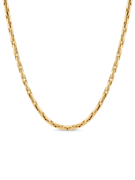 Snake Chain Necklace In Gold