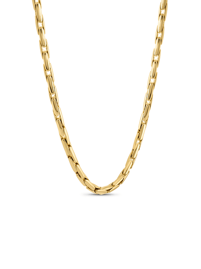 Snake Chain Necklace In Gold