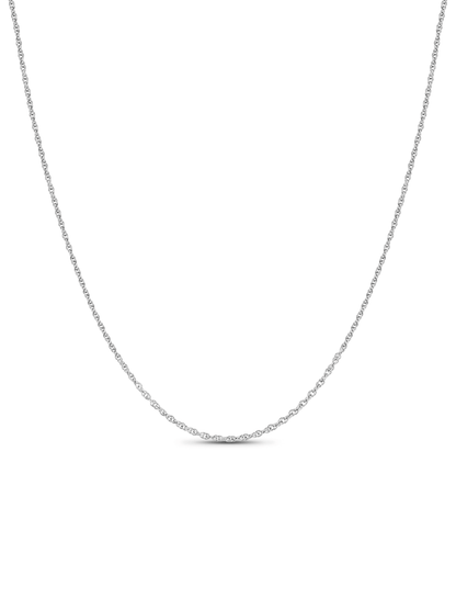 Twist Chain Necklace in Silver