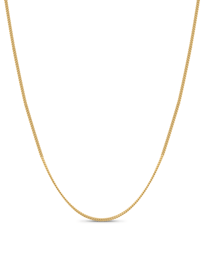 Curb Chain Necklace In Gold
