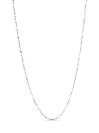 Classic Cable Chain Necklace In Silver