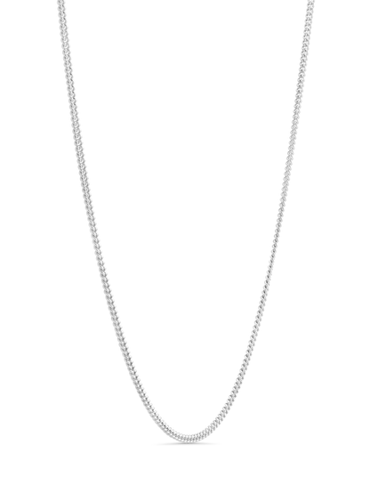 Classic Cable Chain Necklace In Silver