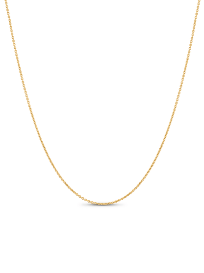 Classic Cable Chain Necklace In Gold