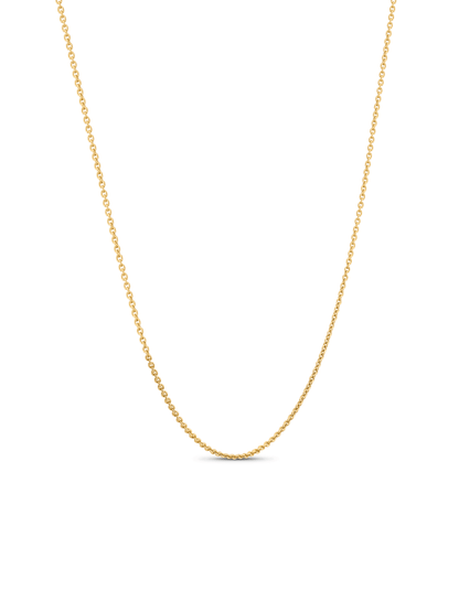 Classic Cable Chain Necklace In Gold