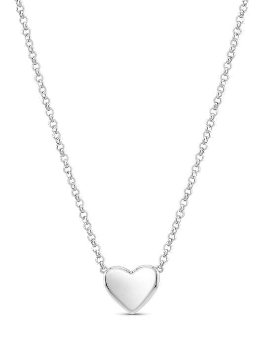 Hearts Pendant Necklace In Silver