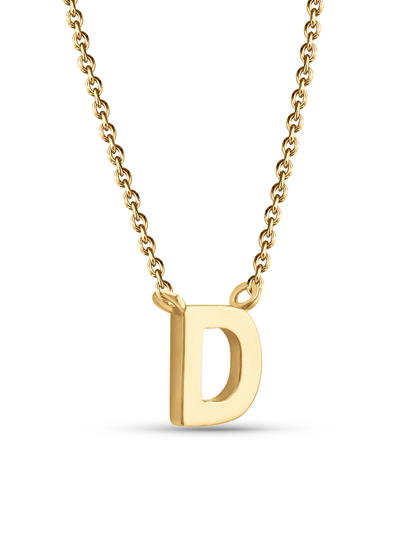 Initial D Necklace In Gold