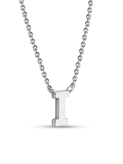 Initial I Necklace In Silver