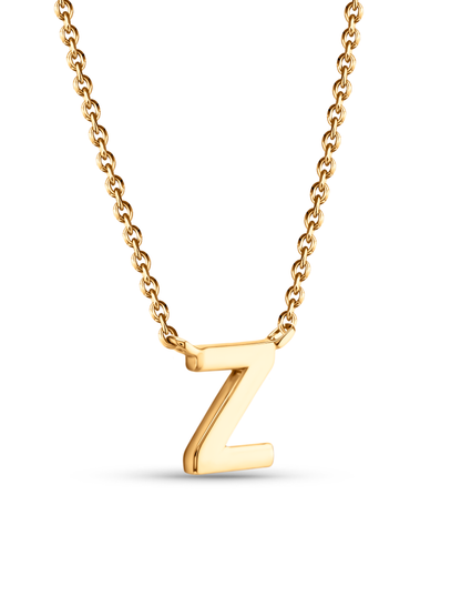 Initial Z Necklace In Gold