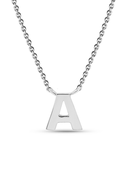 Initial Necklace in Silver
