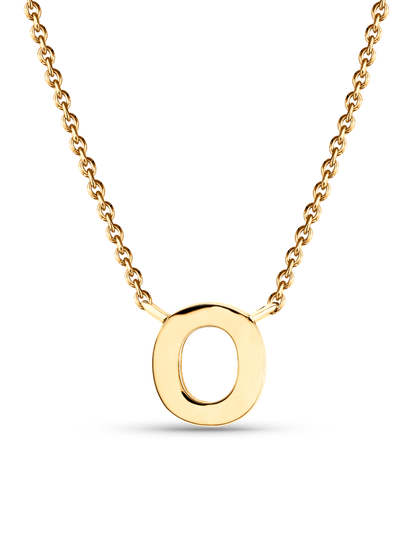 Initial O Necklace In Gold
