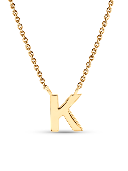 Initial K Necklace In Gold