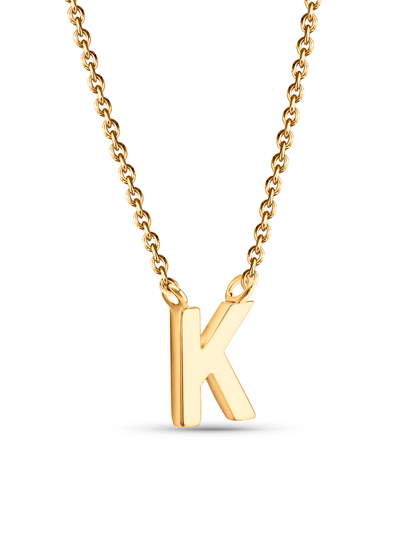 Initial K Necklace In Gold