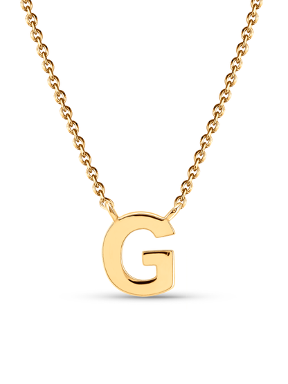 Initial G Necklace In Gold