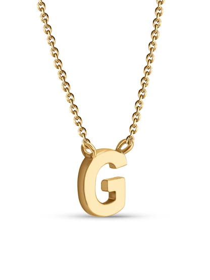 Initial G Necklace In Gold
