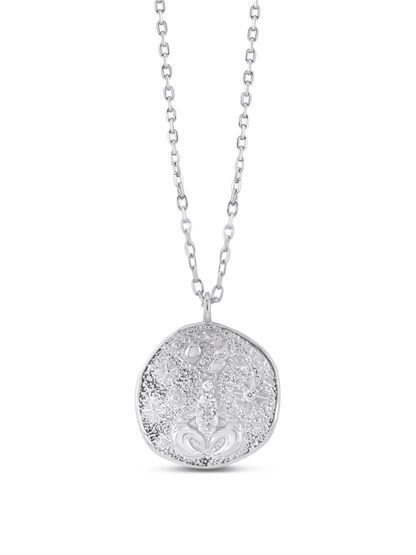 Scorpio Horoscope Pendant Necklace In Silver