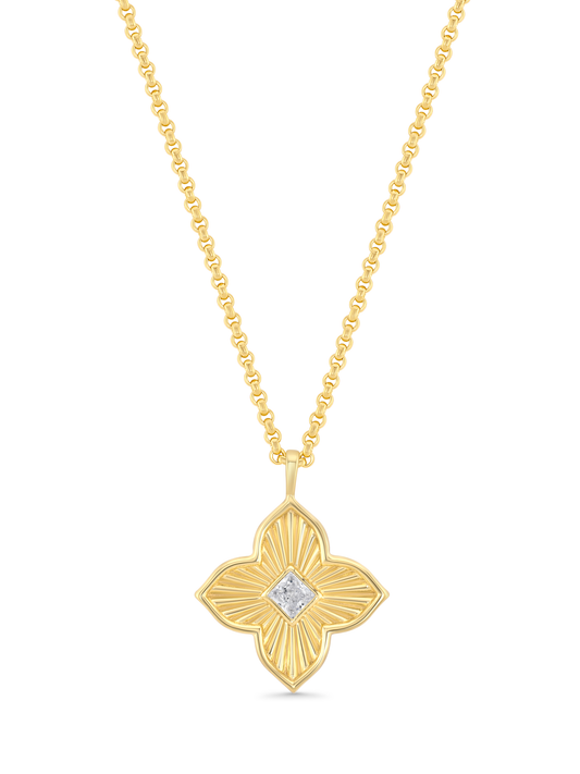 Primrose Clover Pendant Necklace